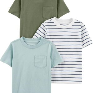 simple joys by carter's baby boys' 3 pack short sleeve tee shirts